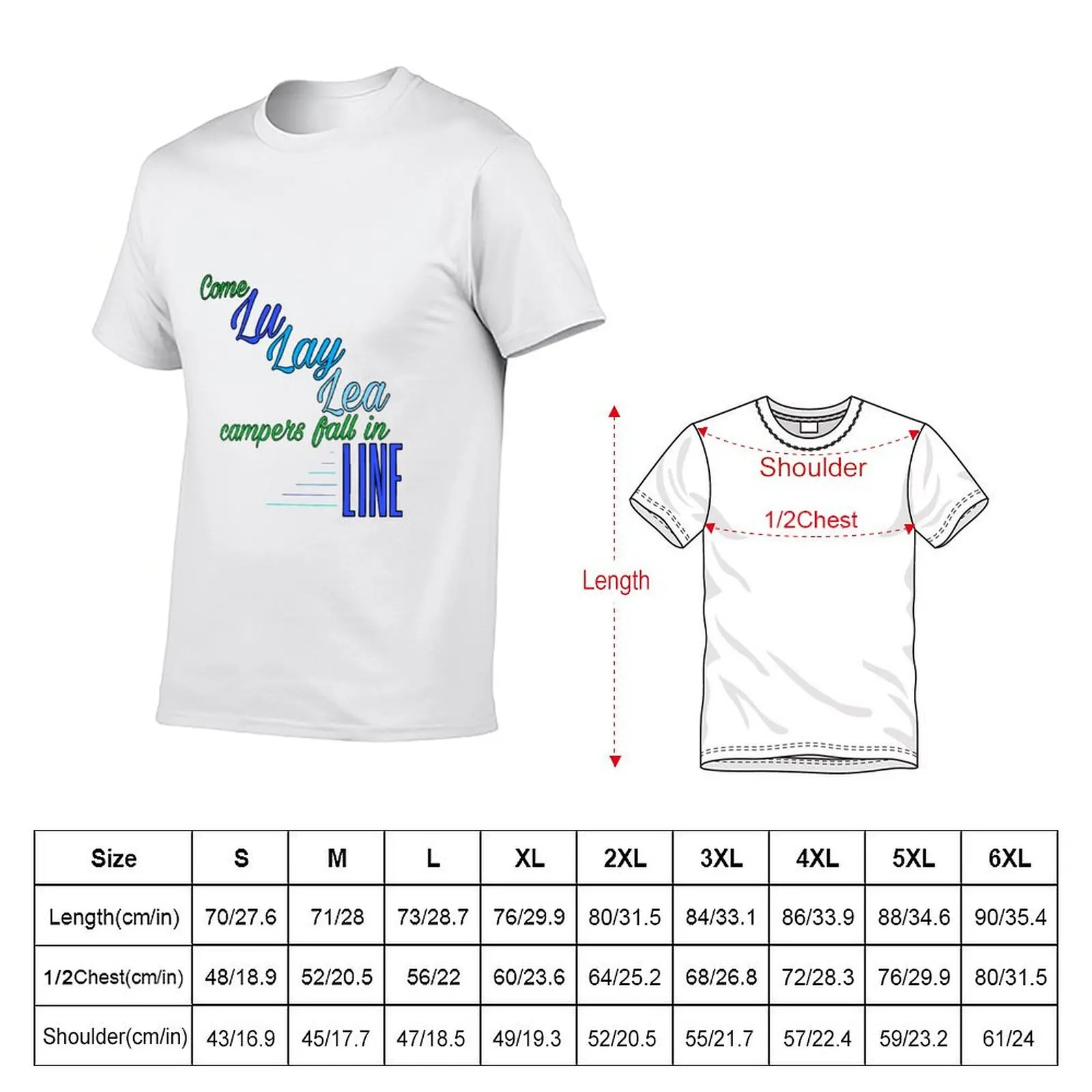 come lu lay lea campers T-Shirt Plus Size Lightweight Tee Shirt