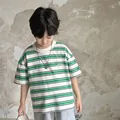 Green White Stripe