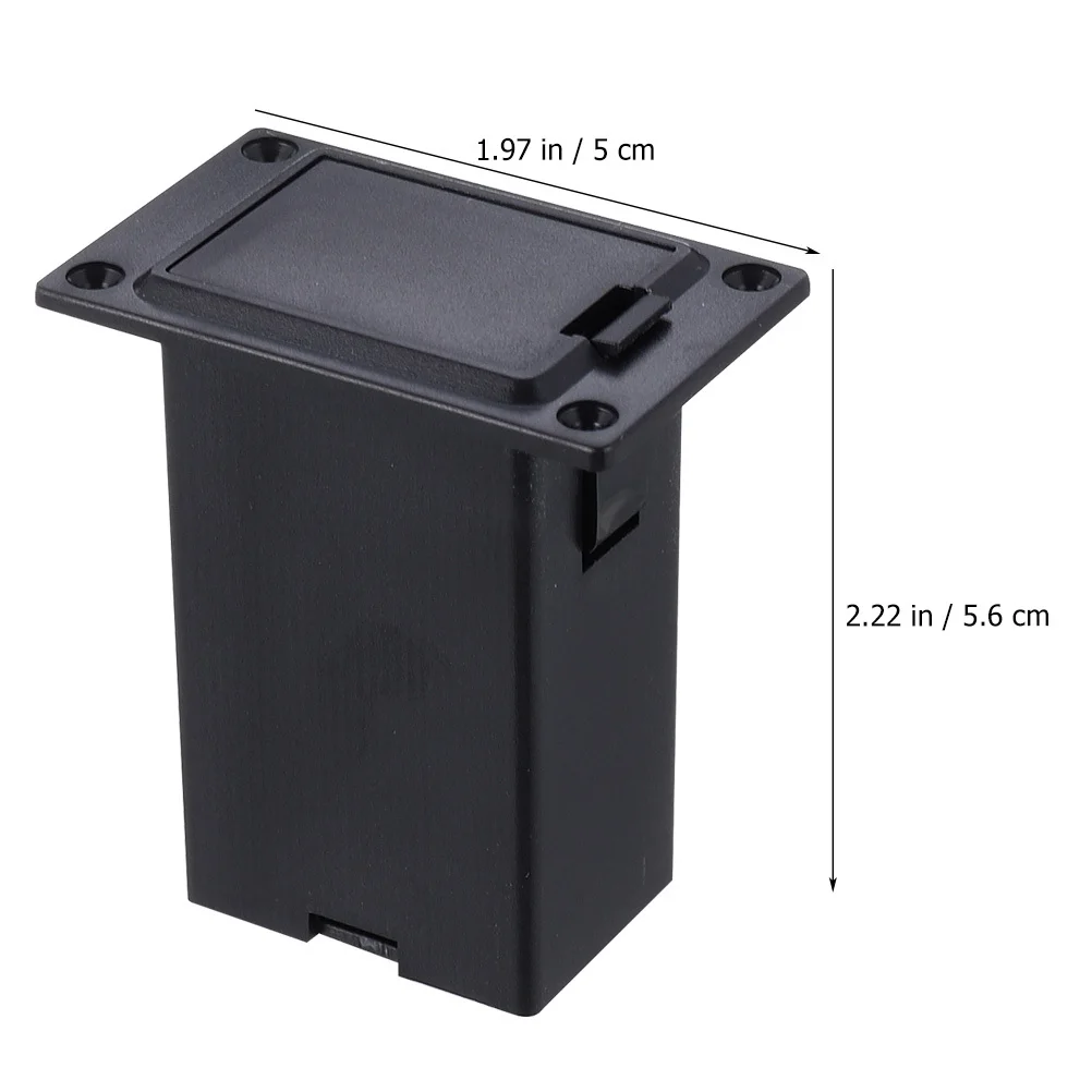 2개입 기타 픽업 컨테이너 내구성 있는 9V 박스 소형 경량 베이스 기타 액티브 픽업 교체용