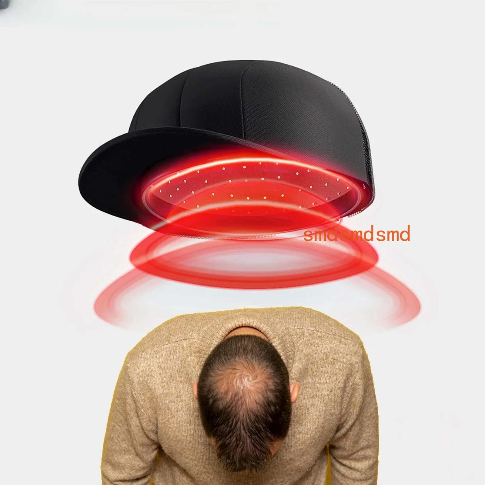 

650 нм шапочка для терапии красным светом, диоды, инфракрасная шапочка, лечение выпадения волос, стимулирует рост фолликулов для волос