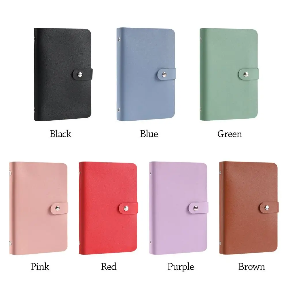 Save Money 100 Envelopes Money Saving Challeng Large Capacity PU Mini Binder Savings Challenge Reusable Waterproof