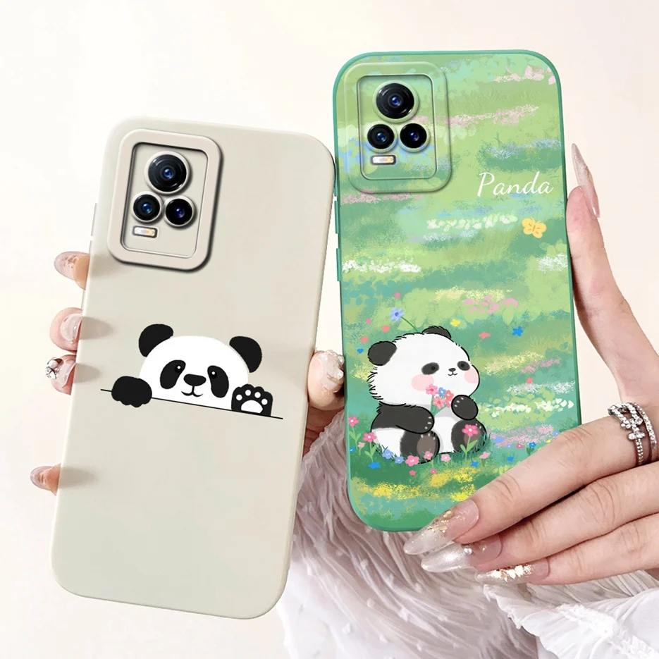 For Vivo V21e 4G Case V2061 New Fashion Candy Painted Cover Shockproof Phone Case For Vivo V21 V 21 e VivoV21e Soft Fundas Coque