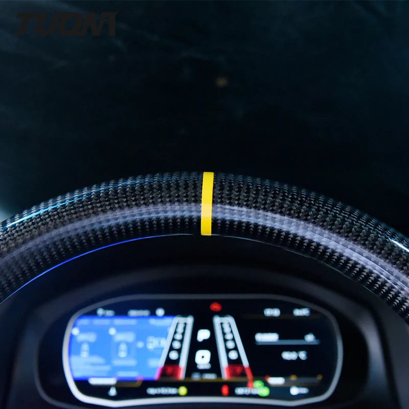 Forged Carbon Fiber LED Steering Wheel For Volkswagen VW Golf Golf 7 5 6 8 R GTI MK7 MK5 MK6 MK3 Passat CC PLUS Multifunction