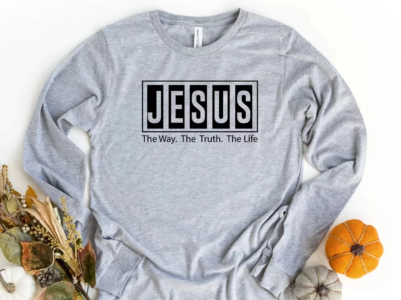 

2024 New Trend Holiday Trip Casual Female Sweatshirt Jesus The Way The Truth The Life Slogan Women Festive Individuality Tops