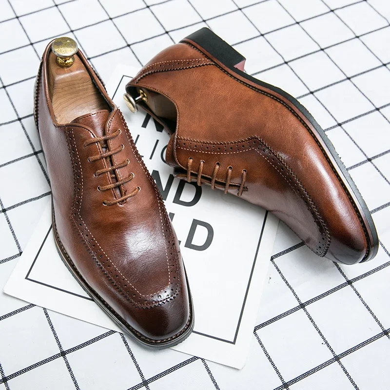 Britische Herren Echt leder Schuhe High-End Bankett Kleid Hochzeit Herren Konferenz Business Schuhe rot besohlte lässige kurze Stiefel
