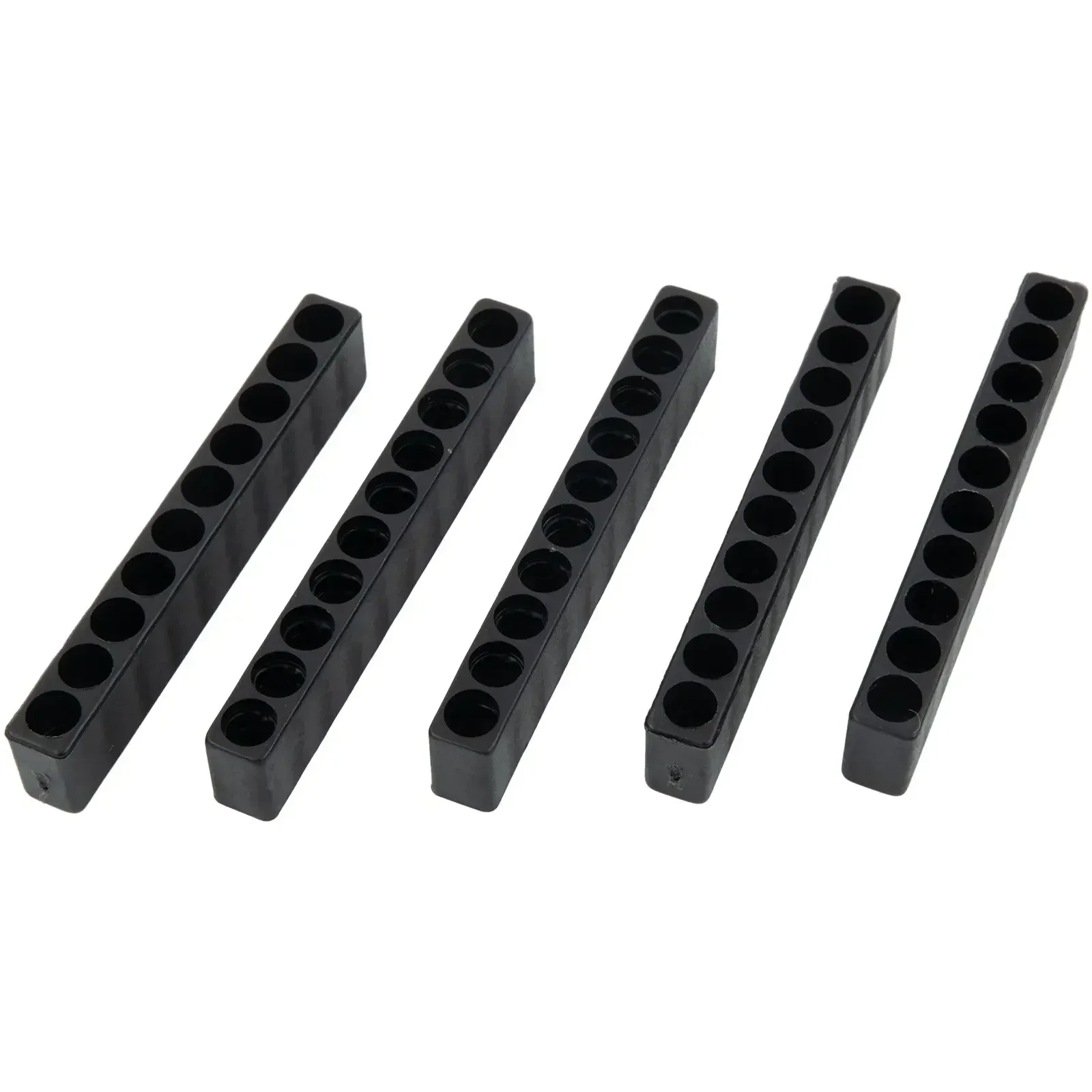 5pcs Screwdriver Bit 10 Hole Holder Hex Shank Screw Driver Drill Bit Storage Rack Household Hand Tool Organization Plastic