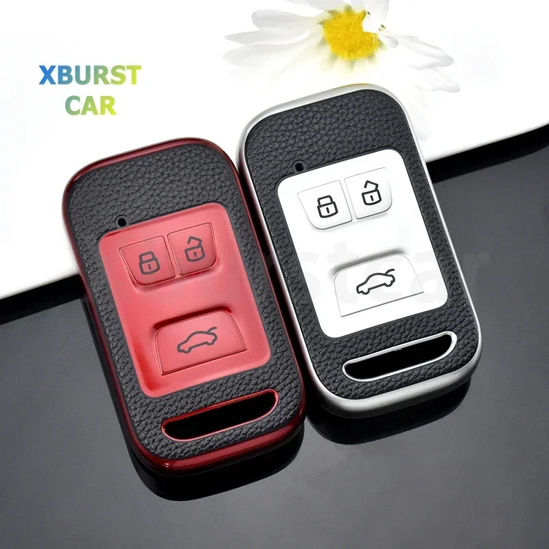 Auto Accessories for Chery Tiggo 3 5X 4 8 Glx 7 2019 2020 TPU Leather Car Remote Key Case Cover Holder Keyless Protector Shell