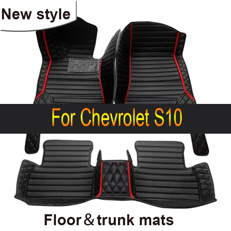 Customized Artificial Leather Car Floor Mat For Chevrolet S10 1994 1995 1996 1997 2000 Protect Your Vehicle's Interior Accessory