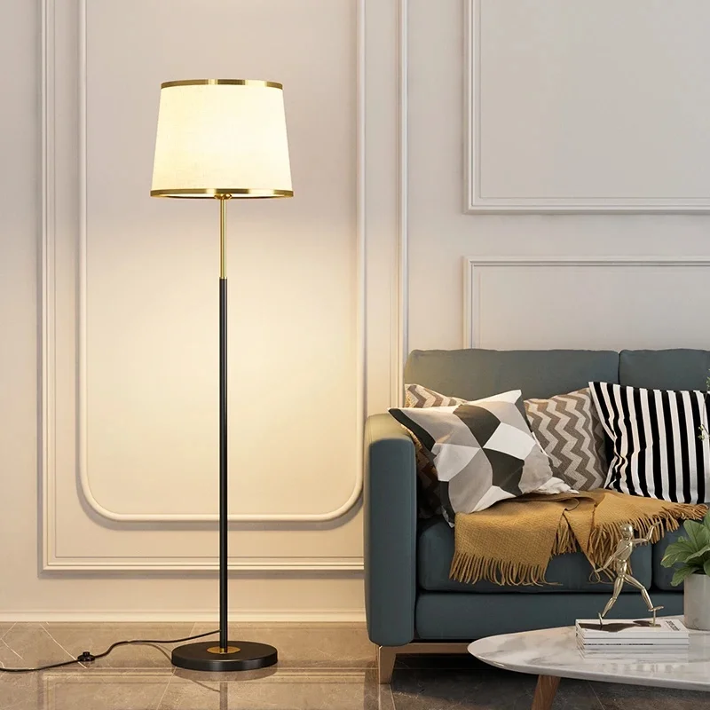 Modern Gold Metal Telescopic Table Lamp Taper Linen Fabric Lampshade Desk Lamp Bedside Bedroom Living Room Home Decor