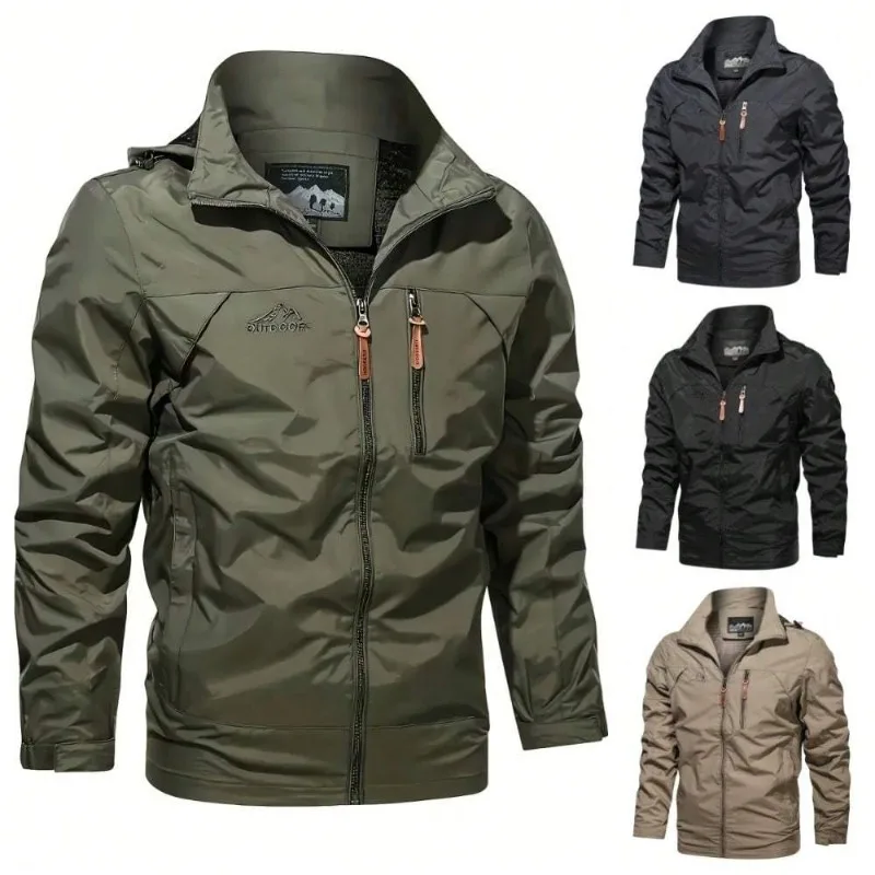 

2025 Men's Spring and Autumn Loose Jacket Men's Outdoor Jacket Men's Casual Top