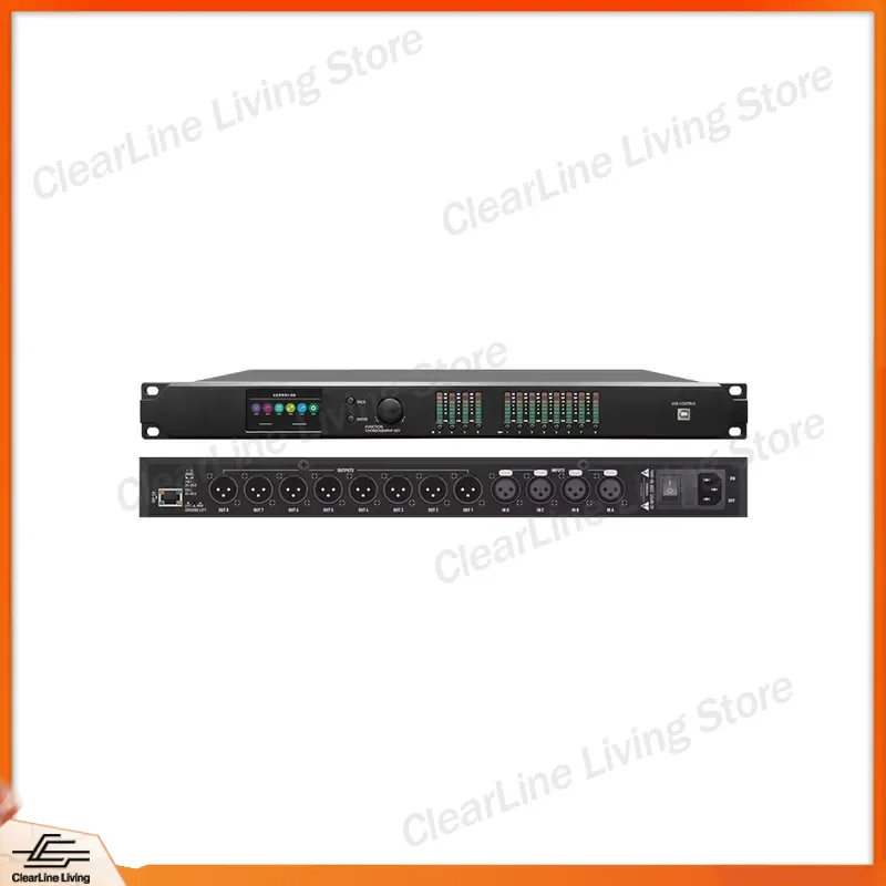 Professional Digital DSP Audio Processor Stereo XLR Speaker Management System Metal Outdoor Sound Effects Unit PA2 DriveRack