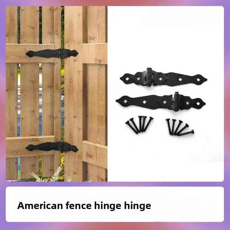 

American Fence Fence Door Hinge PVC Door Hinge Wrought Iron Carbon Steel Thickened Removable