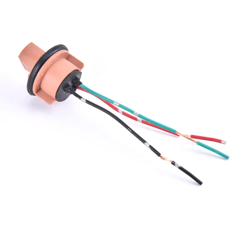 Soporte de bombilla LED T20 7440 7443, adaptador de enchufe, Conector de lámpara de luz lateral, arnés de cableado, enchufe, 2 piezas