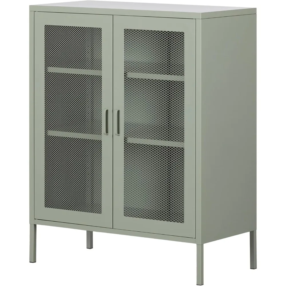 

Eddison Metal Mesh 2-Door Storage Cabinet, Sage Green