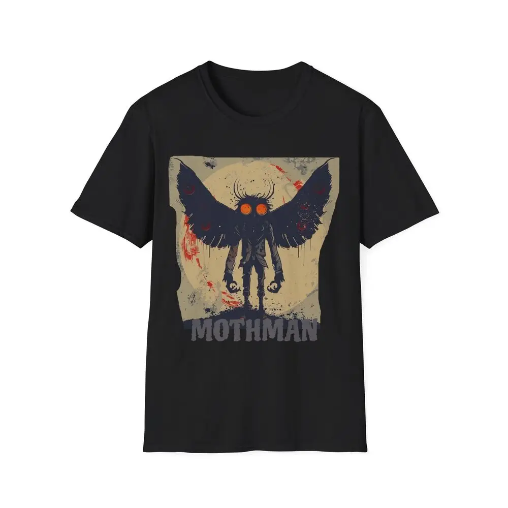 Mothman Shirt, Kryptid T-Shirt, Mothman In A Suit T-Shirt For Men Clothing Women Tees Y2K Tops Unisex Summer Short Sleeve