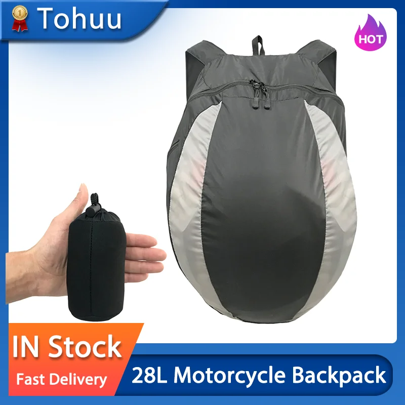 Waterproof Motorcycle Backpack Riding Helmet Bag Outdoor Fitness Basketball Sneakers Bag Portable Nylon Backpack Biker Backpacks