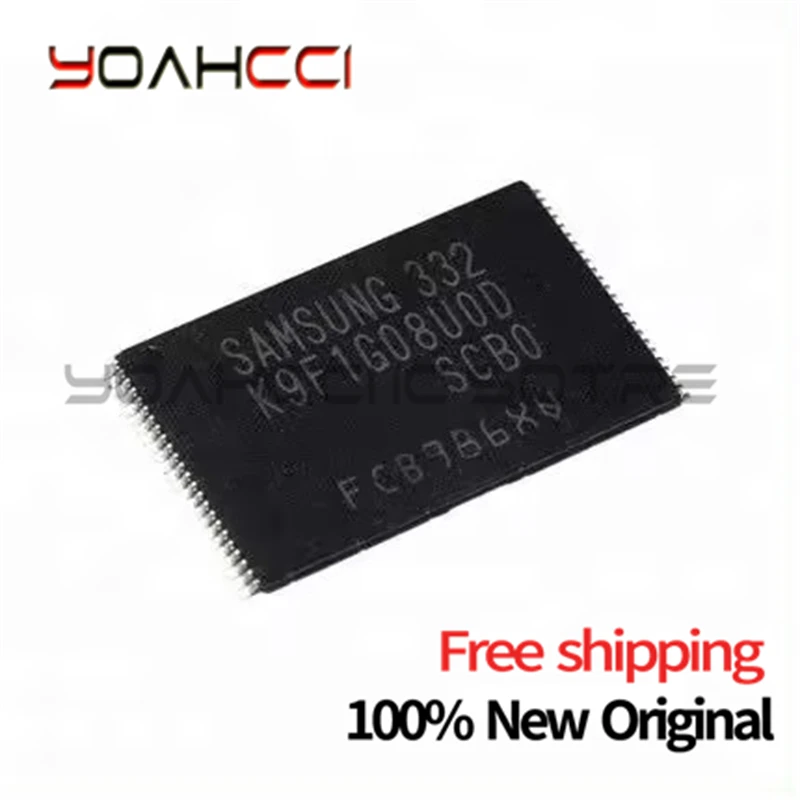 (2-10piece) New Original K9F1G08U0D-SCB0 K9F1G08UOD-SCB0 TSOP48 1G bit Nand Flash K9F1G08U0D SCB0 Free shipping