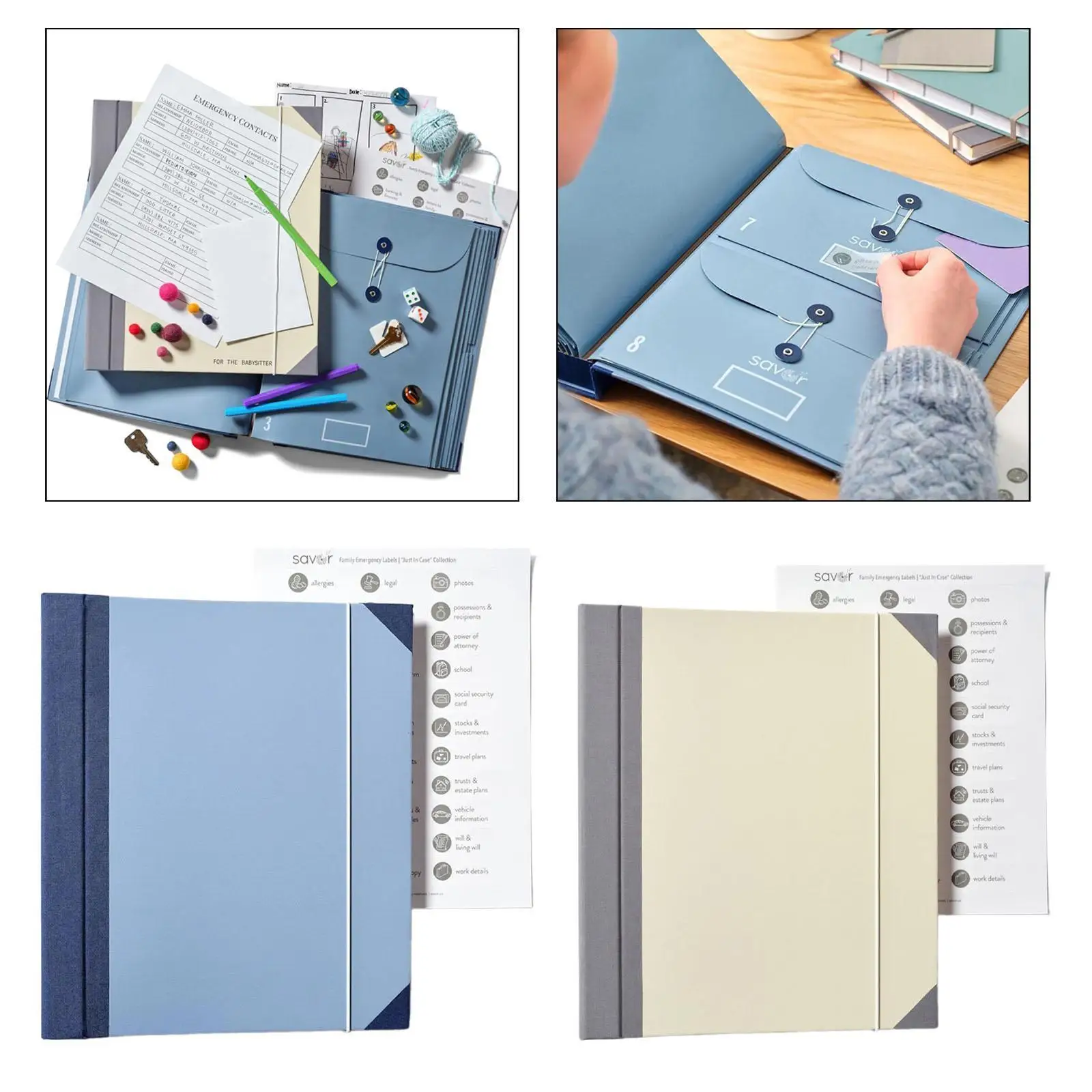 Accordion File Organizer File Organizer with Pockets Family Important Documents Organizer for Bill Paper Birth Certificate