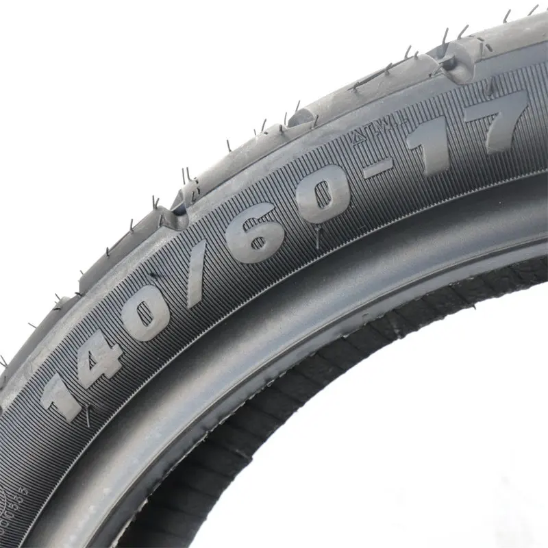 Neumático Sin Cámara para Motocicleta Honda Yamaha Suzuki Kymco Haojue Ktm BMW SYM Kayo Benelli Kawasaki 140-60-17, Llanta de 17 Pulgadas