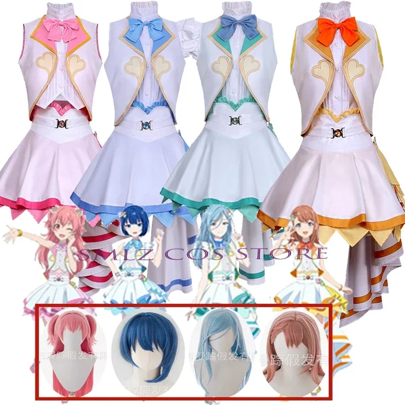 Anime New MORE JUMP Film PJSK Cosplay Hinomori Shizuku Cosplay Hanasato Minori Momoi Airi Kiritani Haruka Cosplay Costume Outfit