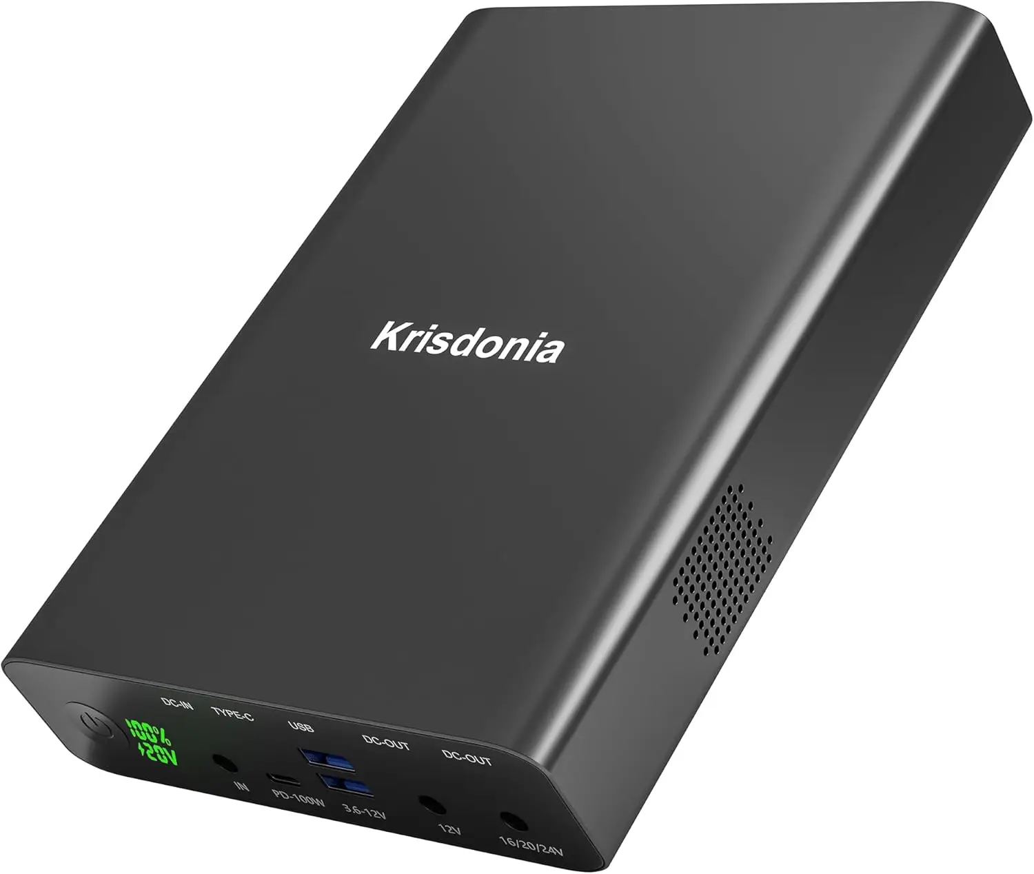 

100W USB-C PD Power Bank, 64000mAh Portable Charger Battery Pack [PD 3.0 USB-C 100W + DC 12/16/20/24V + Quick Charge QC 3.0 Dual