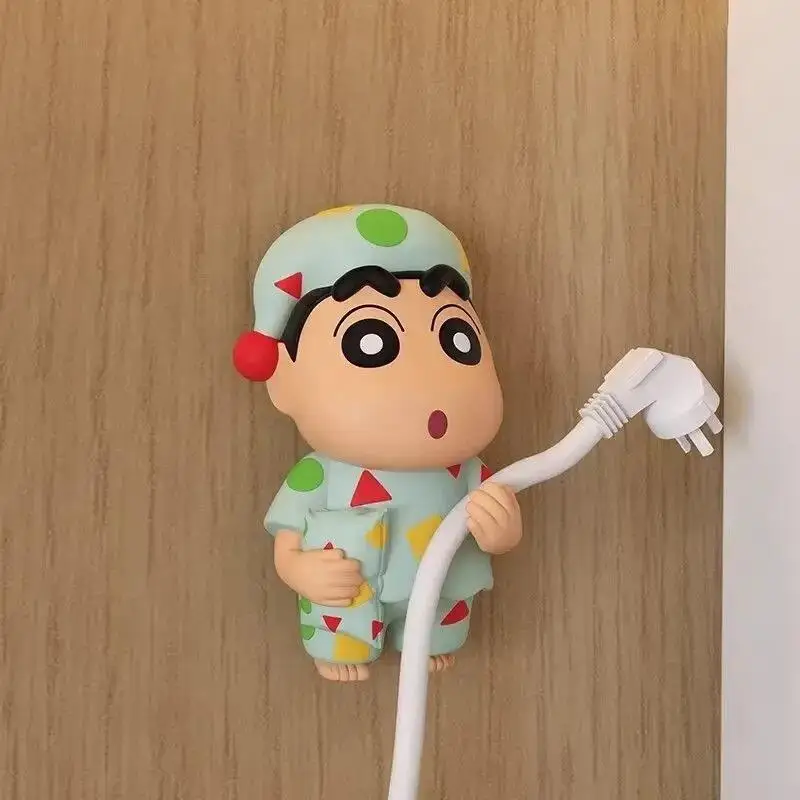 Licensed Cute Cartoon Crayon Shin-Chan Plastic Cord Organizer, No Drill Multi-Functional Plug Hook for Kitchen Power Wire Storag view 5