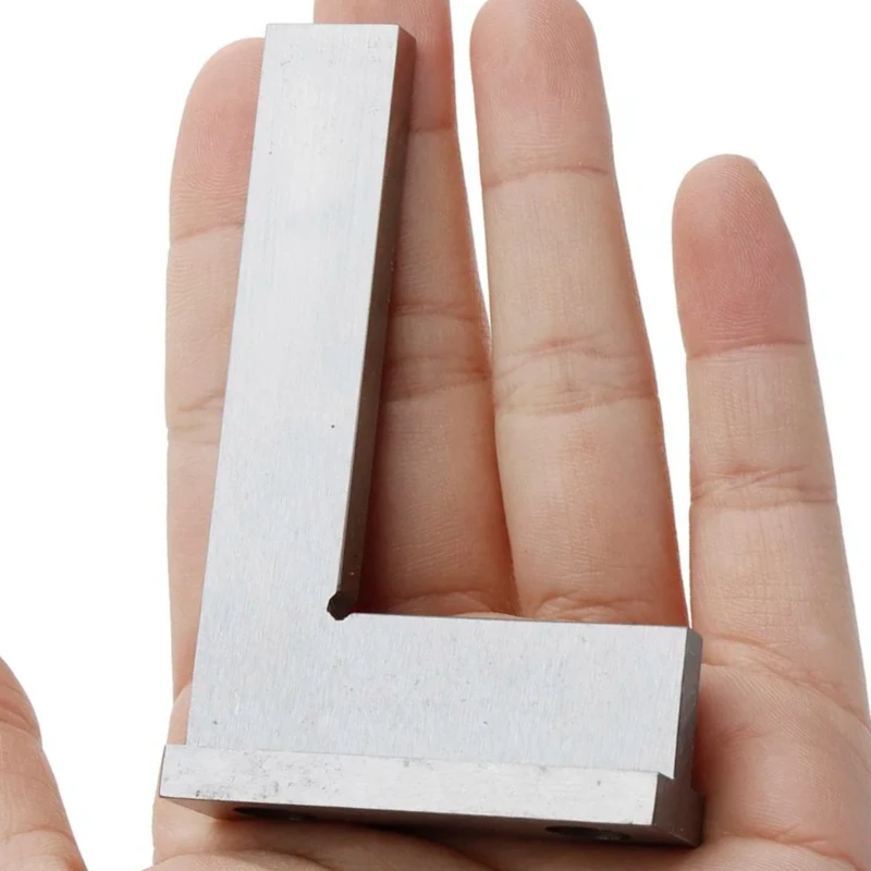 1 pcs 5 Size DIN875-2 Grade Machinist Square 90 Precision-Angle Gauge Corner Ruler Wide Base Stainless Steel Measuring Tool