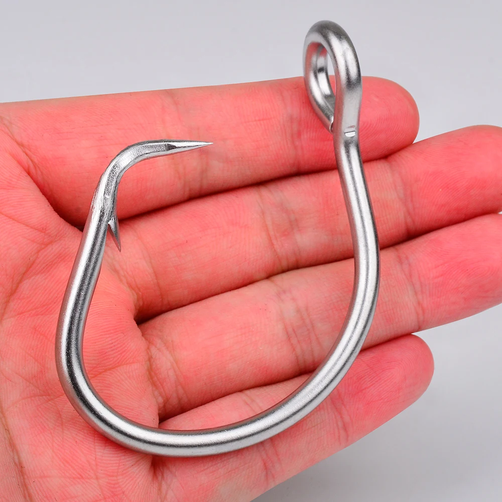 PROBEROS 5 Stück Angelhaken aus Edelstahl, Größe 11/0 # -16/0 # Geeignet für hohe Korrosionsbeständigkeit im Marinebereich und für Fischerei. – Detail 8