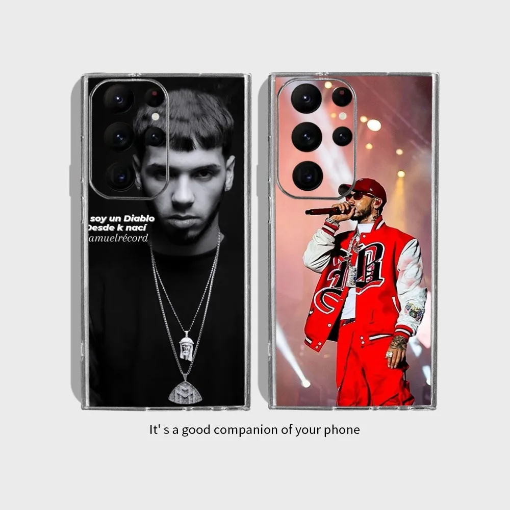 

A-Anuel AA Rappers Phone Case for Samsung Galaxy S24 Ultra S22 S23 Ultra S21 S20 5G Protective Silicone TPU Funda
