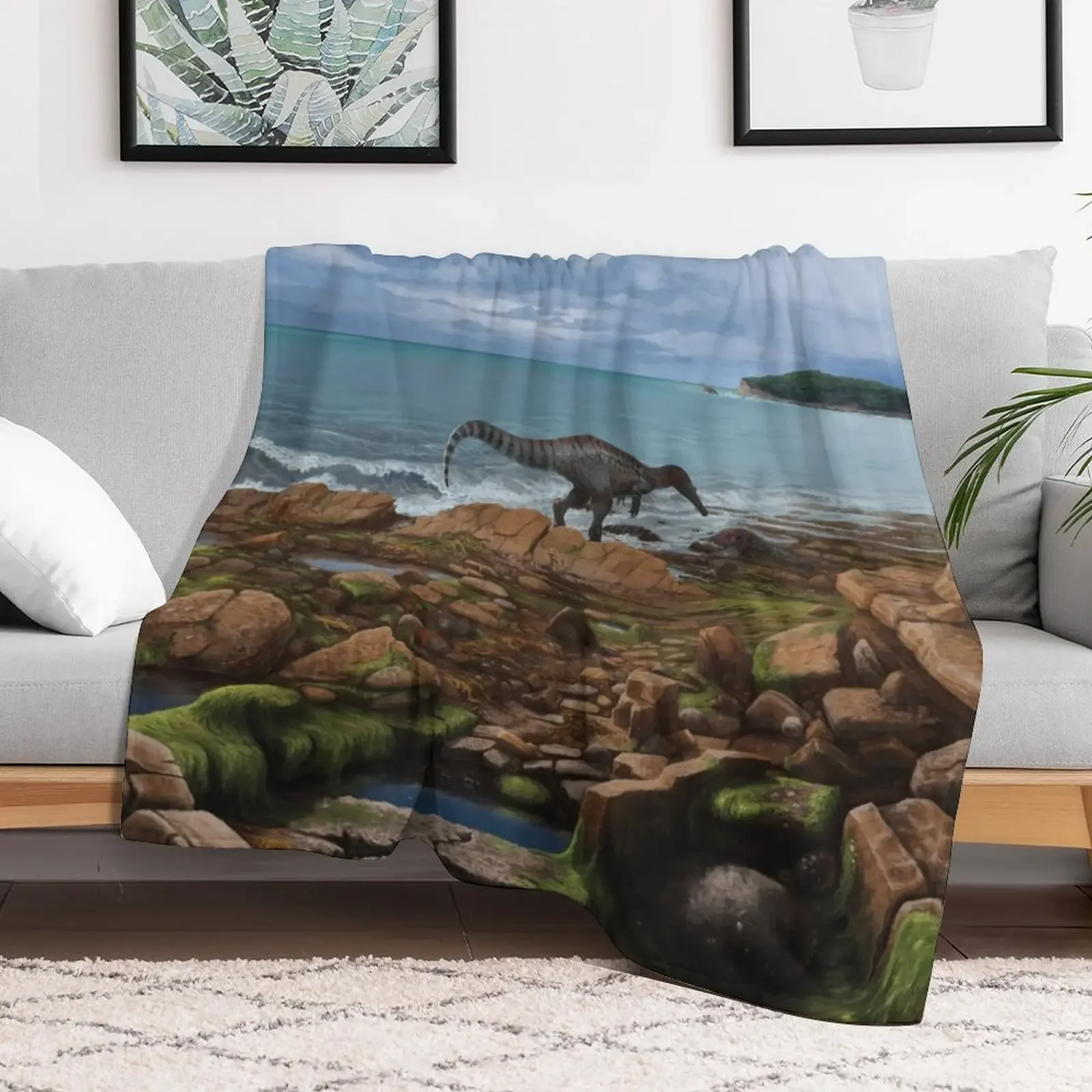 Baryonyx walkeri Throw Blanket Decorative Sofa blankets and throws Blankets