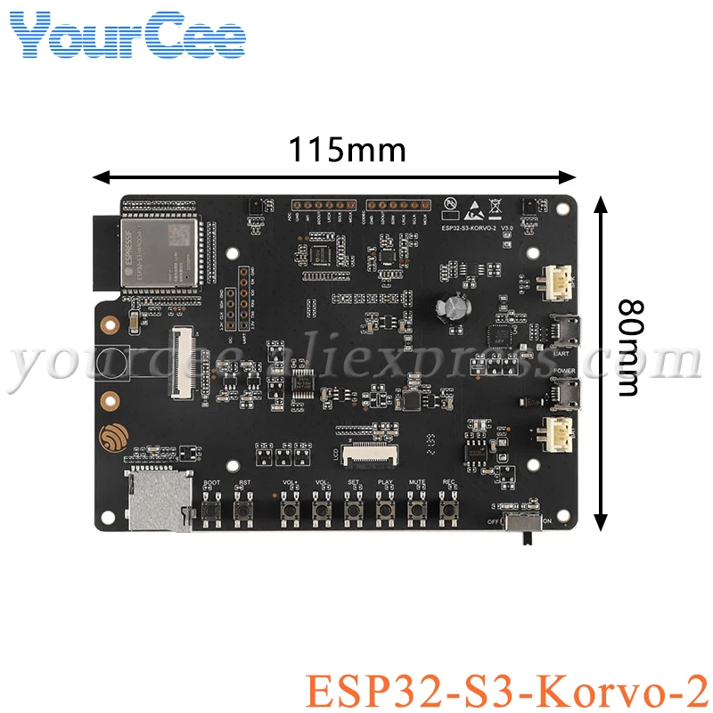 

ESP32-S3-Korvo-2 Multimedia Development Board LCD Display ESP32-S3-WROOM-1 Wifi Wireless Module with Camera Connector