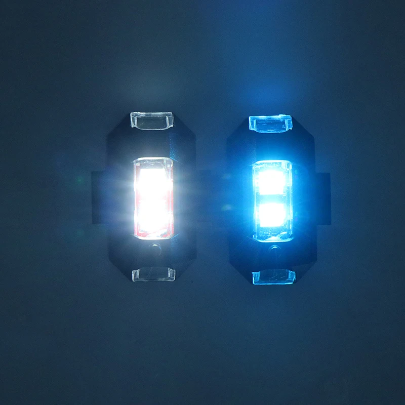 Motorcycle Lights Drone Strobe Light USB LED Anti-Collision Bike Aircraft Night Flying Mini Flashing Warning Signal Light