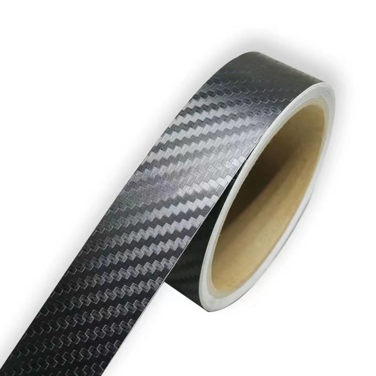 شريط زخرفي من ألياف الكربون للسيارة، واقي عتبة السيارة متين مضاد للخدش مناسب للألواح الجانبية للباب الداخلي