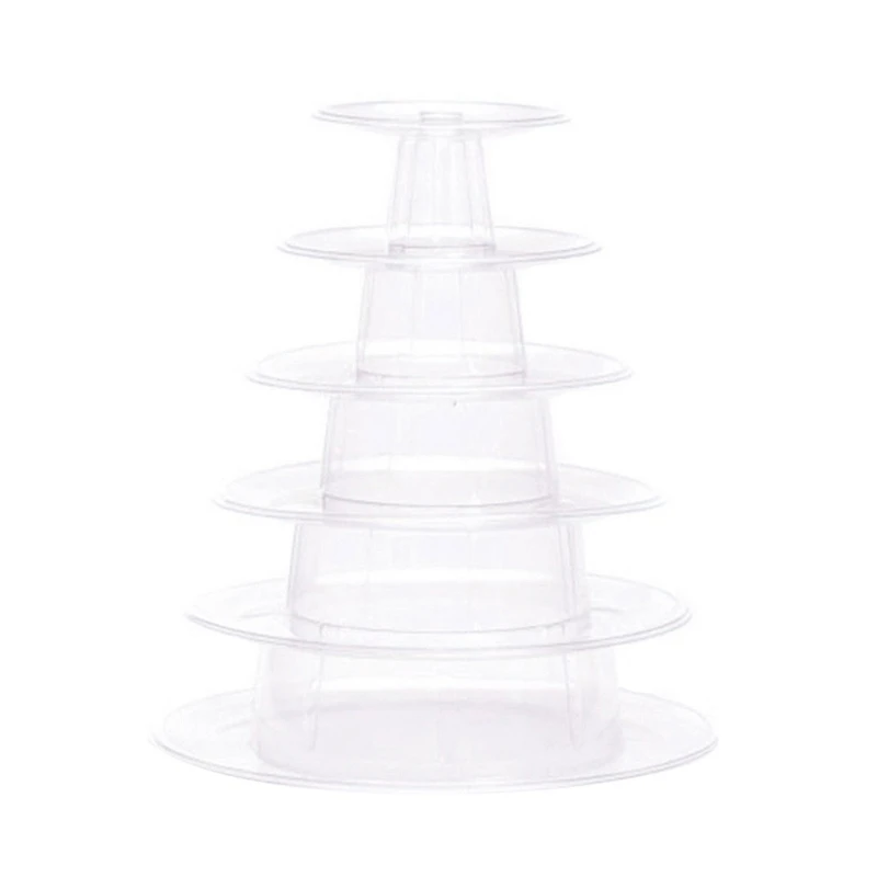 

Fashion Plastic Cake Display Stand PET Material Cake Holder Elegant Dessert Stand for Desserts and Pastries or Dropshipping