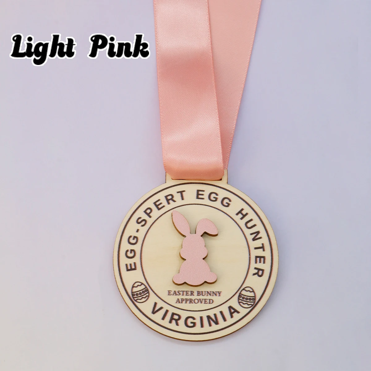 Custom Easter Bunny Medal with Ribbon, Personalized Keepsake