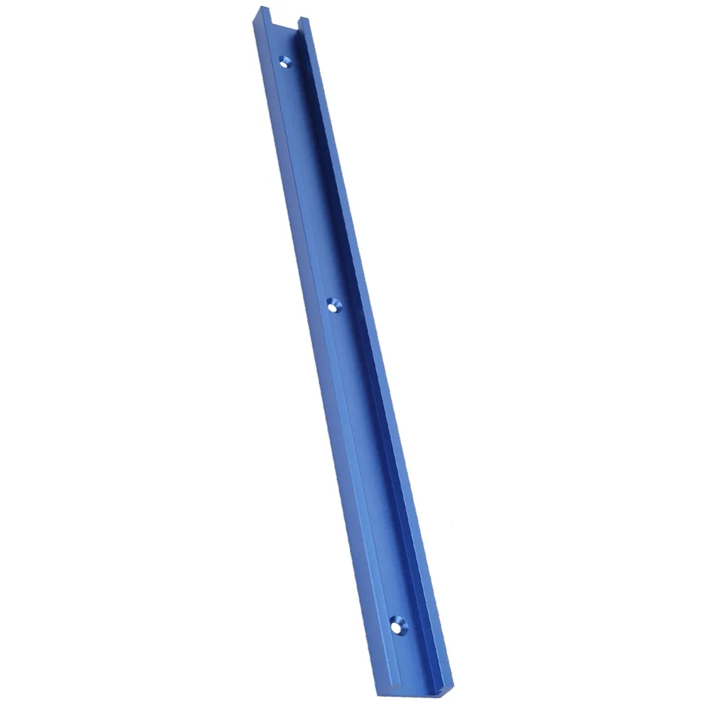 Aluminum Alloy Aluminum T Track 3/4 Inch Width 400mm Length T Slot Track Double-Cut Profile Anodized Blue Miter Jig Tool