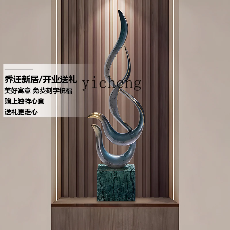 modern rising decorative ornament living room porch TV cabinet niche vertical height slender shape