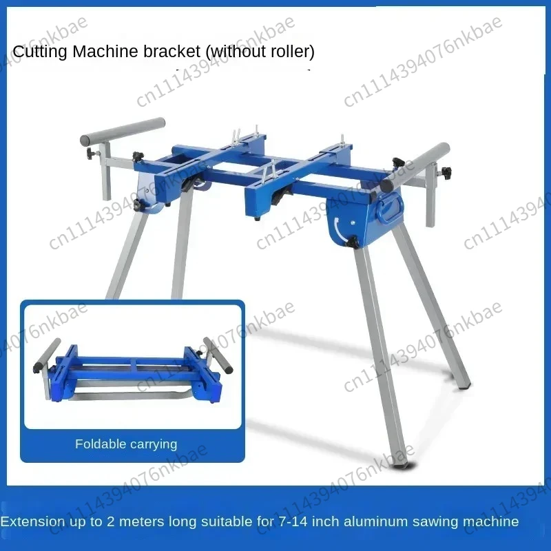 Aluminum Mobile Portable Woodworking Workbench Stand Mitre Saw Edge Trimming Machine Support Table