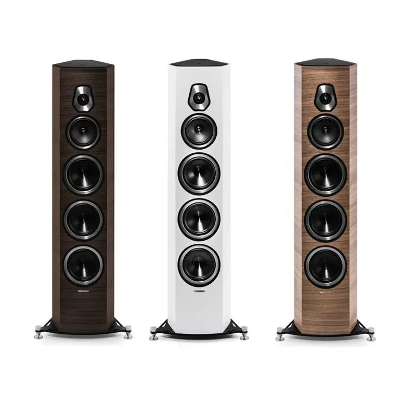 Thunder vine wood color three-way frequency floor-to-ceiling speaker