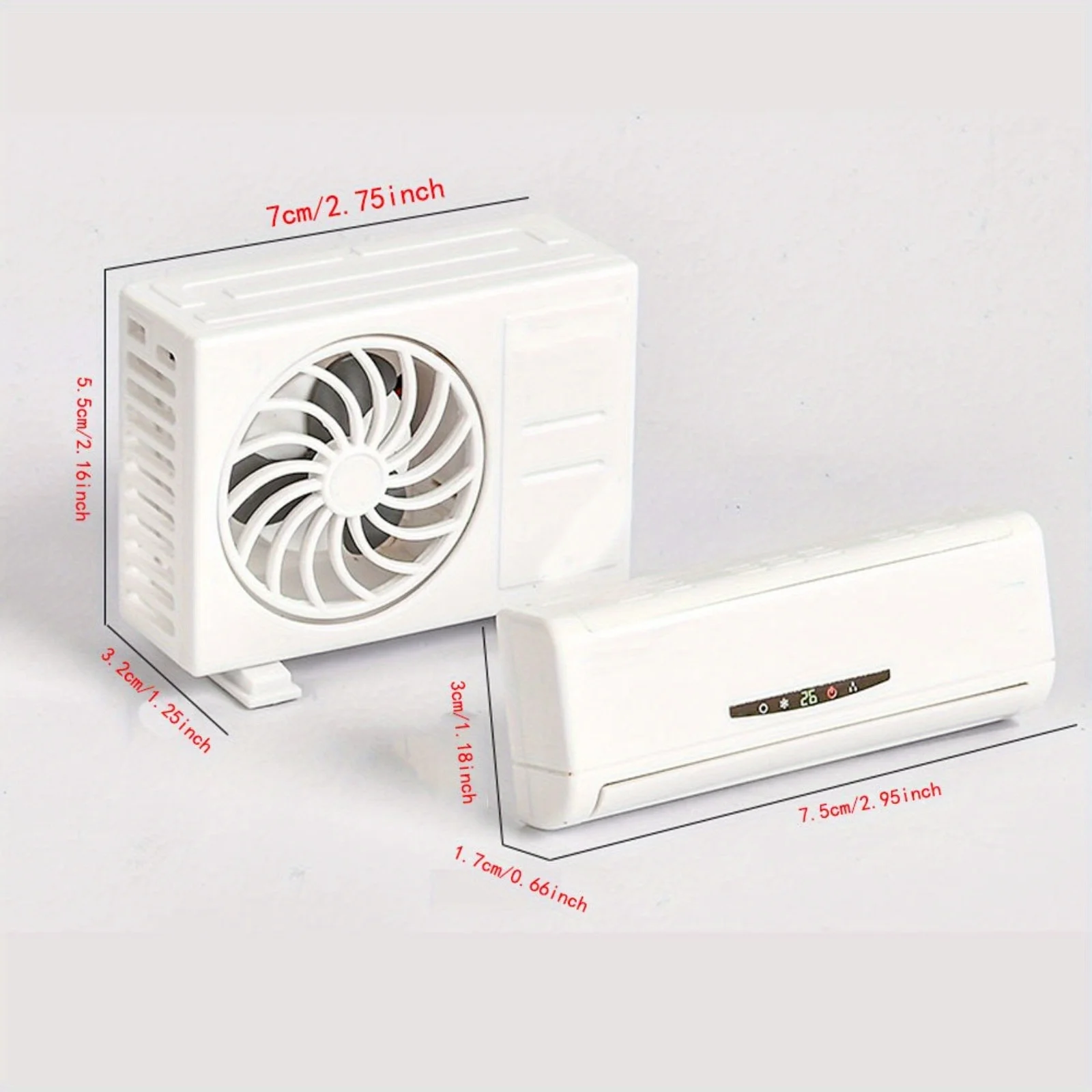 A Pair of Mini Car Air Conditioning Decorations, Featuring a Cute Plastic Car Vent Accessory, Without Battery