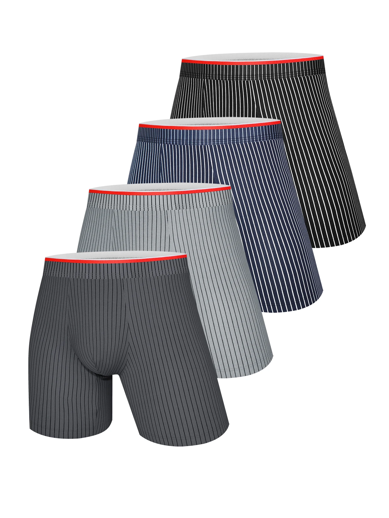 

4-piece Set Of Teenage Men's Underwear Pure Boxer Shorts Close Fitting Shorts For Boys Comfortable Shorts For Youth ventilate st