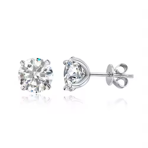 Smyoue 0.2-3CT Rose Gold Color Moissanite Stud Earrings for Women Sparkling Classic Wedding Lab Diamond Earring Pure 925 Silver - Image 7