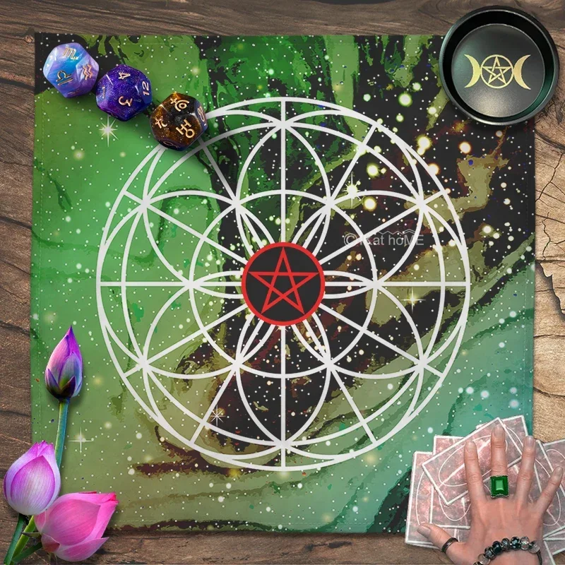 Tarot Tablecloth Celtic Knots Altar Cloth Pagan Spiritual Pendulum Witchcraft Astrology Oracle Card Pads Small tablecloth