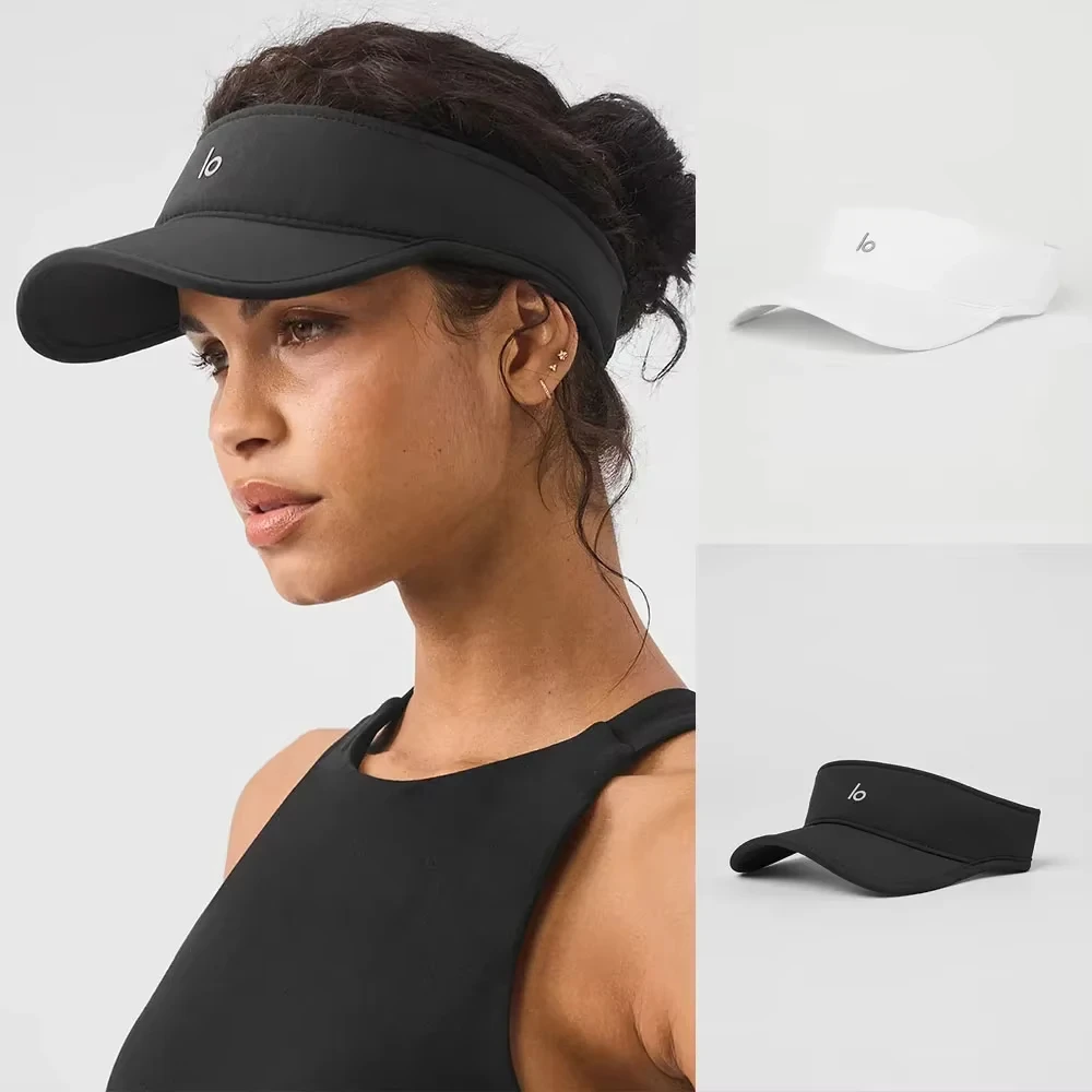 

‮alo Women Airlift Solar Visor Summer Hats Outdoor Sports Gym UV Protection Hat Extended Stiff Brim Adjustable Sunscreen Beach