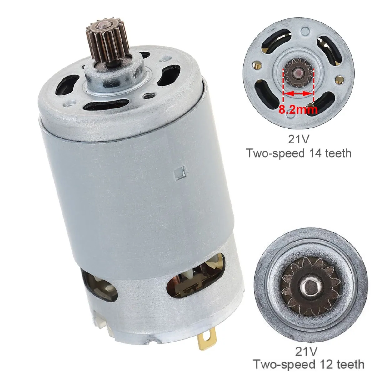 

RS550 21V 12 /14 Teeth DC Motor Gear Micro Motor 29800RPM Electric Saw Motor High Torque Gear Box for Electric Drill Screwdriver