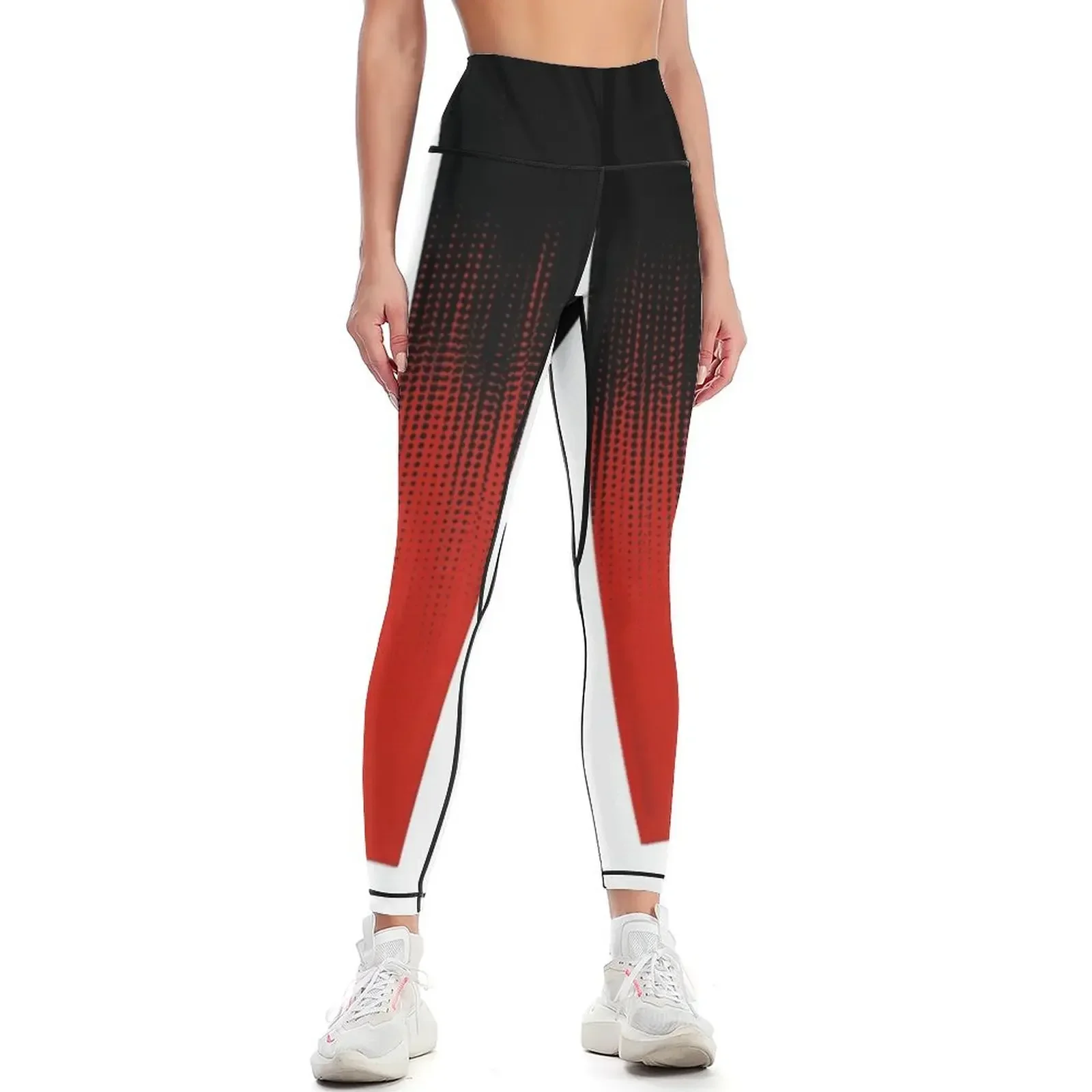 

Spider web red gradient pattern Leggings gym's clothing gym top sports for gym Women's trousers Womens Leggings