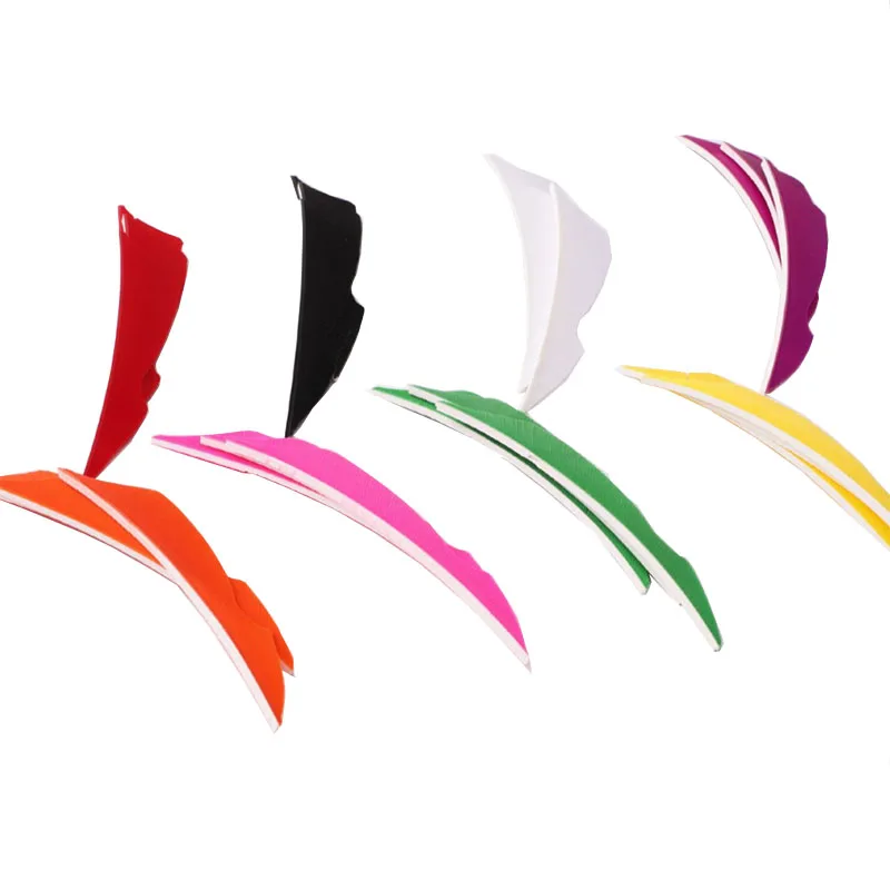 

100pcs Archery Turkey Feather Arrow Fletching 4inch Shield Natural Feathers Right Wing Bow Arrow Hunting Shooting Accessories