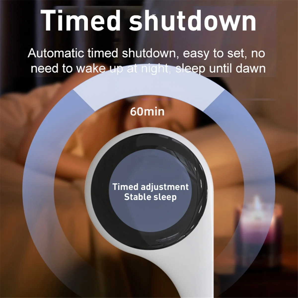 Bone Conduction Bluetooth Speaker White Noise Sleep Aid Music Box with LED Display Support TF Card Timed Shutdown Pink