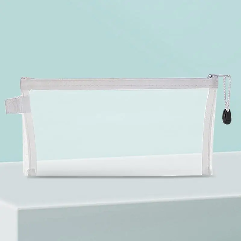 Puzzle Piece Storage Bags Doucument Pouch Extra Large Nylon Clear Zipper Bags 3pcs Multipurpose Pouch For School Supplies