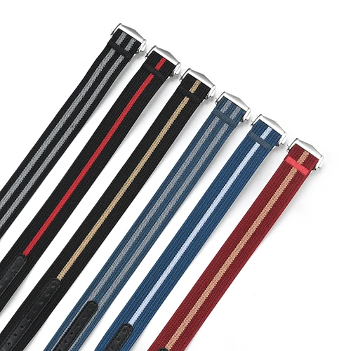Imagen 2 del producto Correa de nailon de lona para Omega X Swatch MoonSwatch 20mm hombres mujeres deporte impermeable hebilla plegable correa de reloj para pulsera Seiko